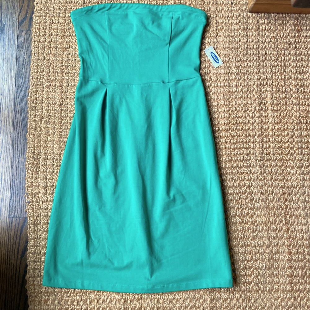 Old Navy strapless green dress with Tags Small
